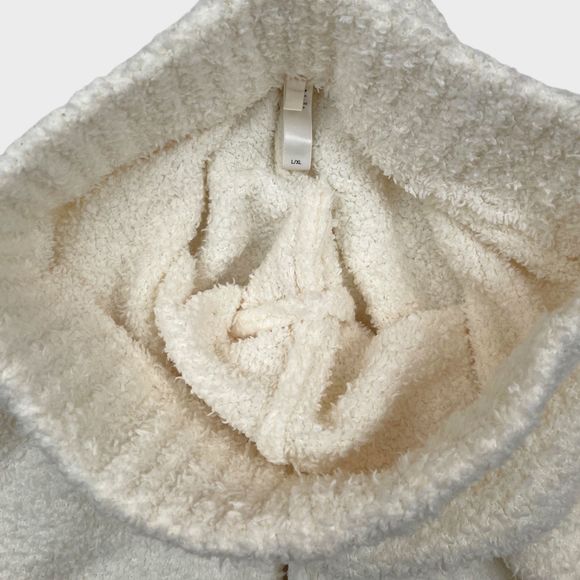 SKIMS Cozy Knit Boucle Set Pullover Sweater Relaxed Pants in Bone Women's M/L - Picture 11 of 13